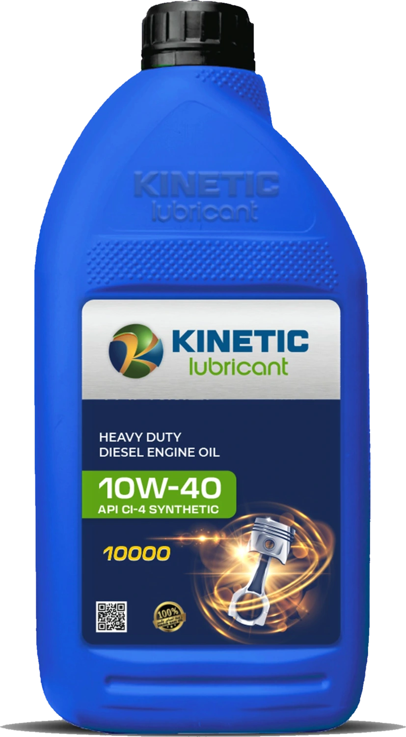 Kinetic 10W-40 API CI-4 heavy duty synthetic diesel engine oil